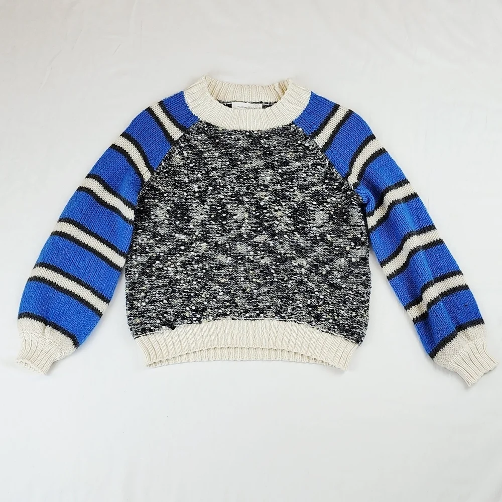 Treasure & Bond Blue Bliss Stripe Long Sleeve Sweater